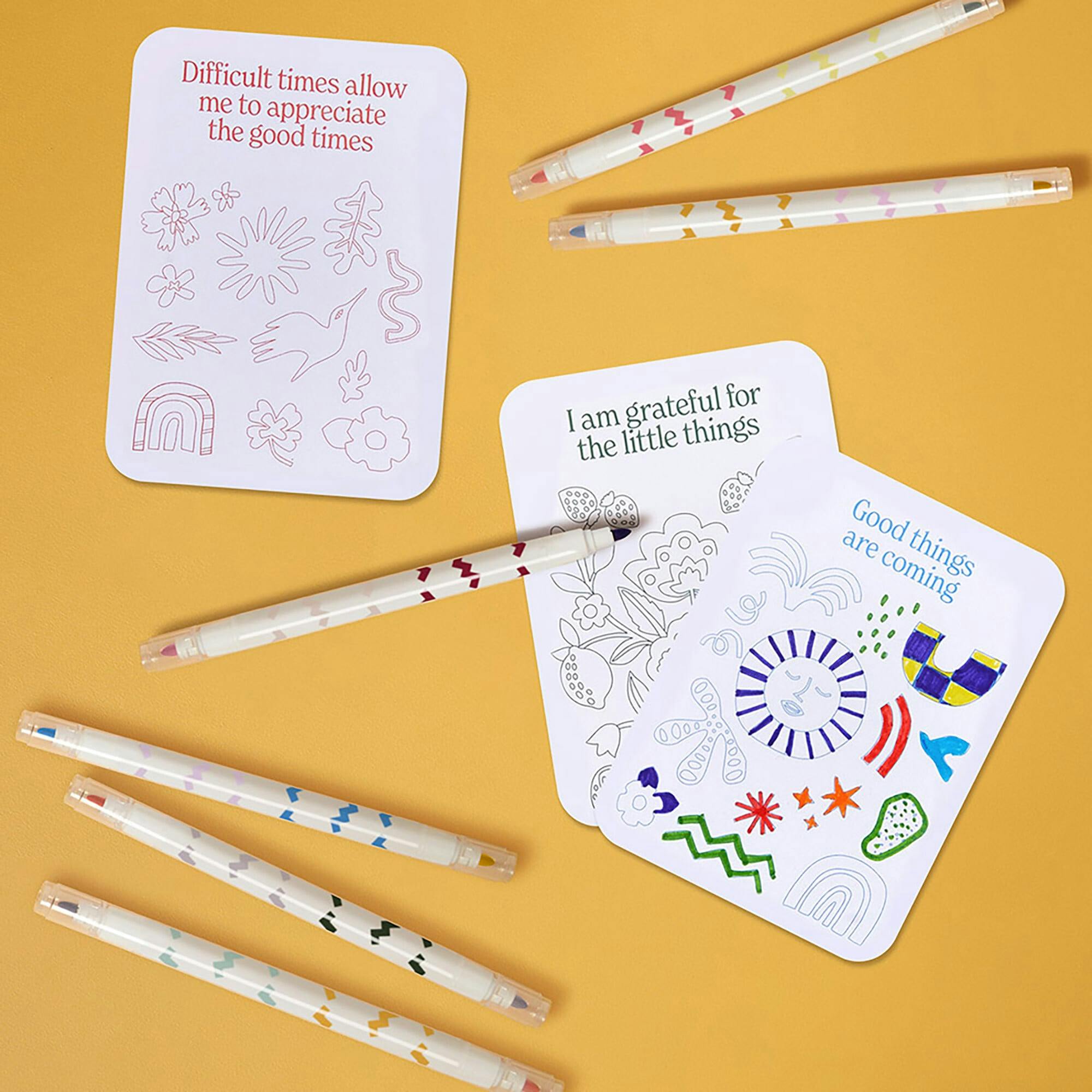 Color Your Own Affirmation Cards