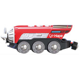 Hape: Light & Sound Propeller Engine - Red & Silver - Battery-Operated Train Toy