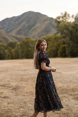 Cordelia Dress in Evergreen Vivid Meadow