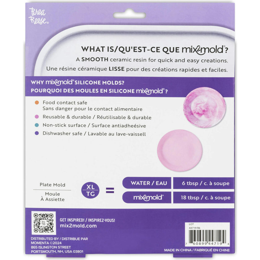 Brea Reese Mix2Mold Silicone Small Plate Mold - 1pc