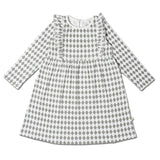 Organic Long Sleeve Ruffle Dress