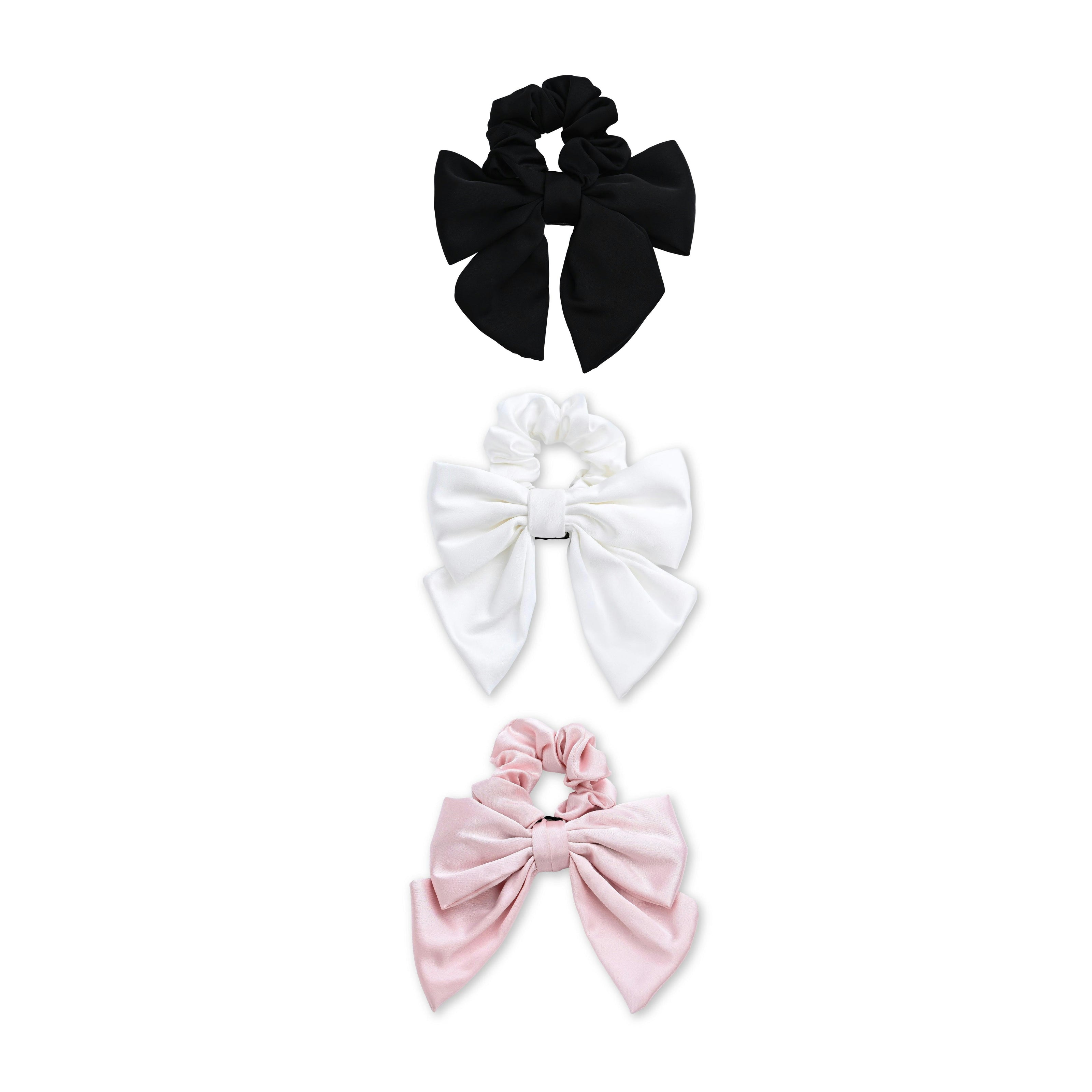 Bow Accent Scrunchie Set