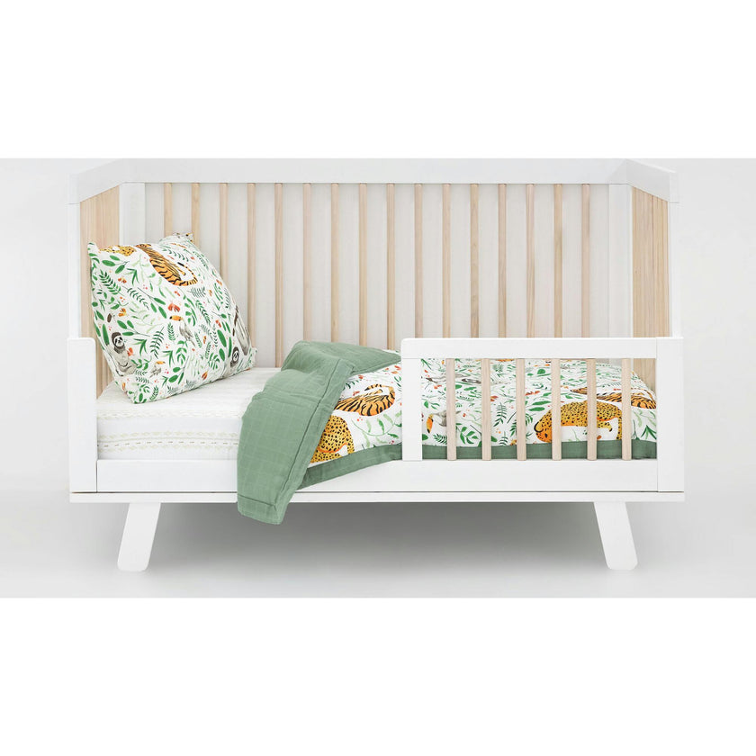 Cotton Muslin Toddler Bedding 3 Piece Set - Mighty Jungle