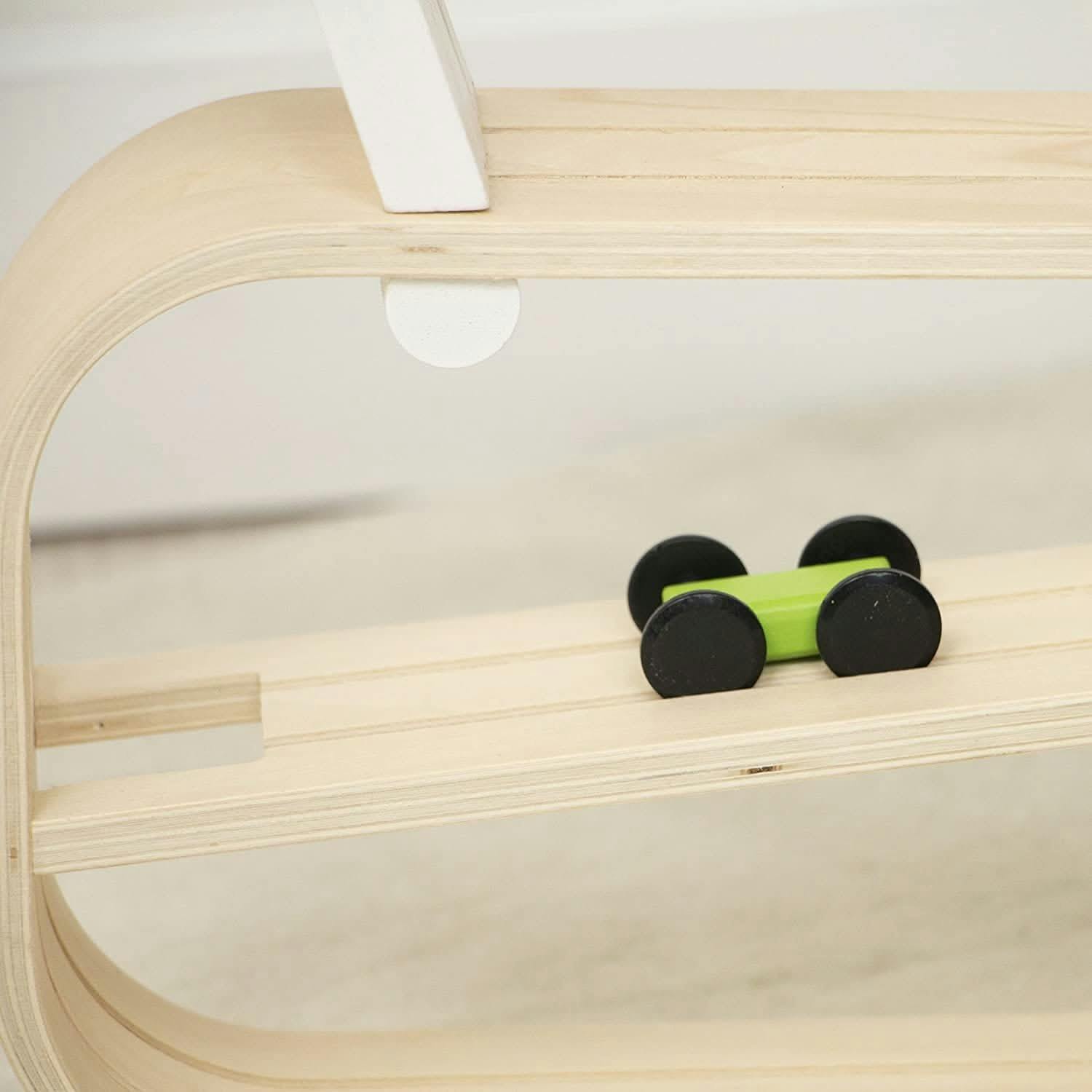 Avenlur Wooden Car Ramp Racer | Montessori Rolling Track Toy for Toddlers