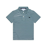 Match Point Polo in Huntington Green & Navy Stripe