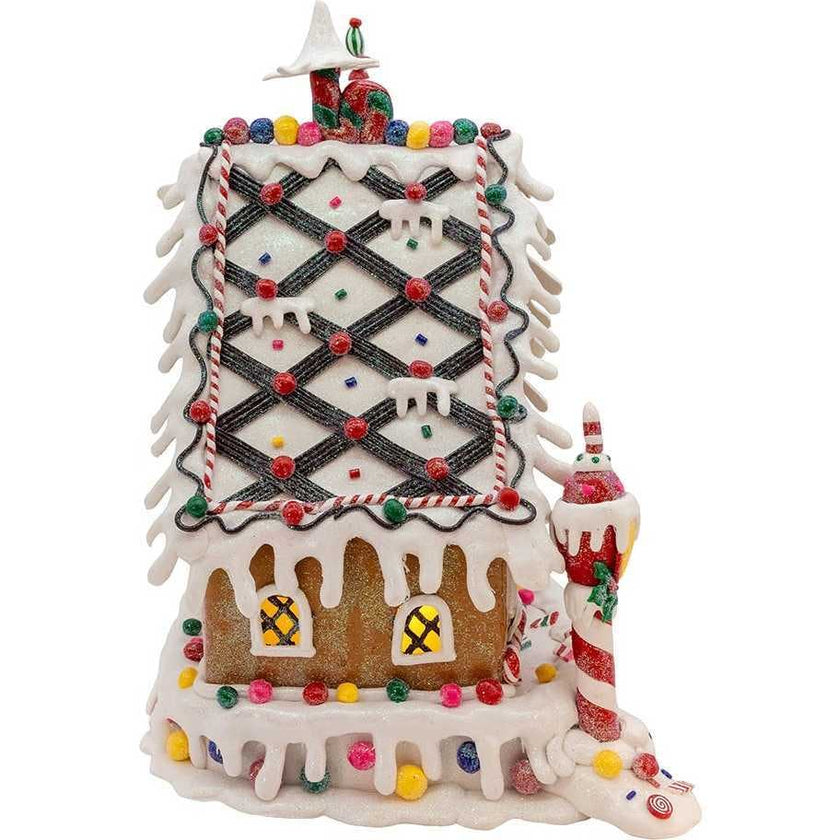 13-Inch Claydough Gingerbread Inn with C7 Bulb
