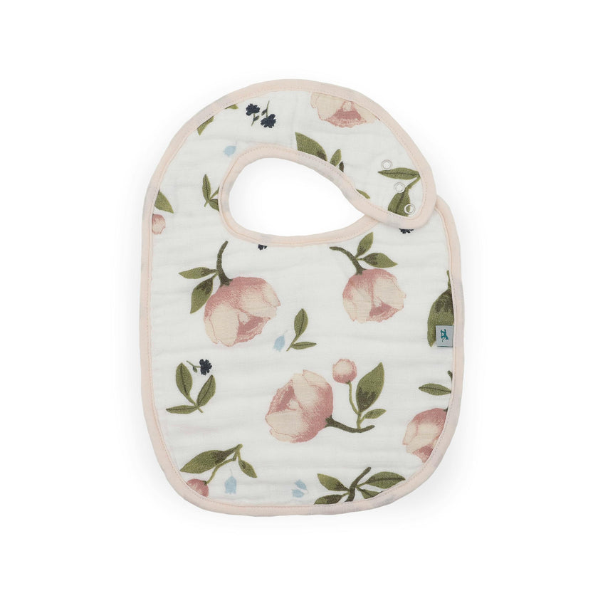 Organic Cotton Muslin Classic Bib 3 Pack - Watercolor Floret