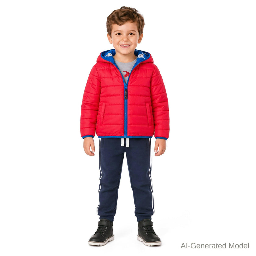 Reversible Color-Changing Puffer Jacket | Dog Print