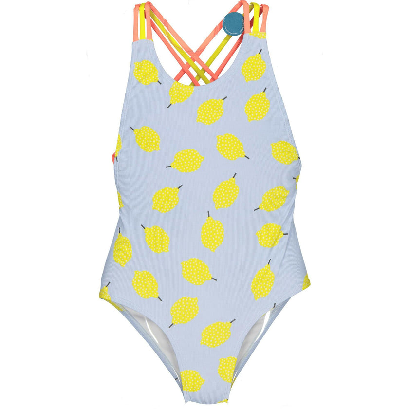 Textured Lemon Swimsuit