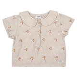 Nesa Blouse | Hummingbirds | Soft Taupe