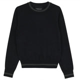 Basic Grey Detail Crewneck Sweater