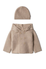 Knit Jacket With Hat