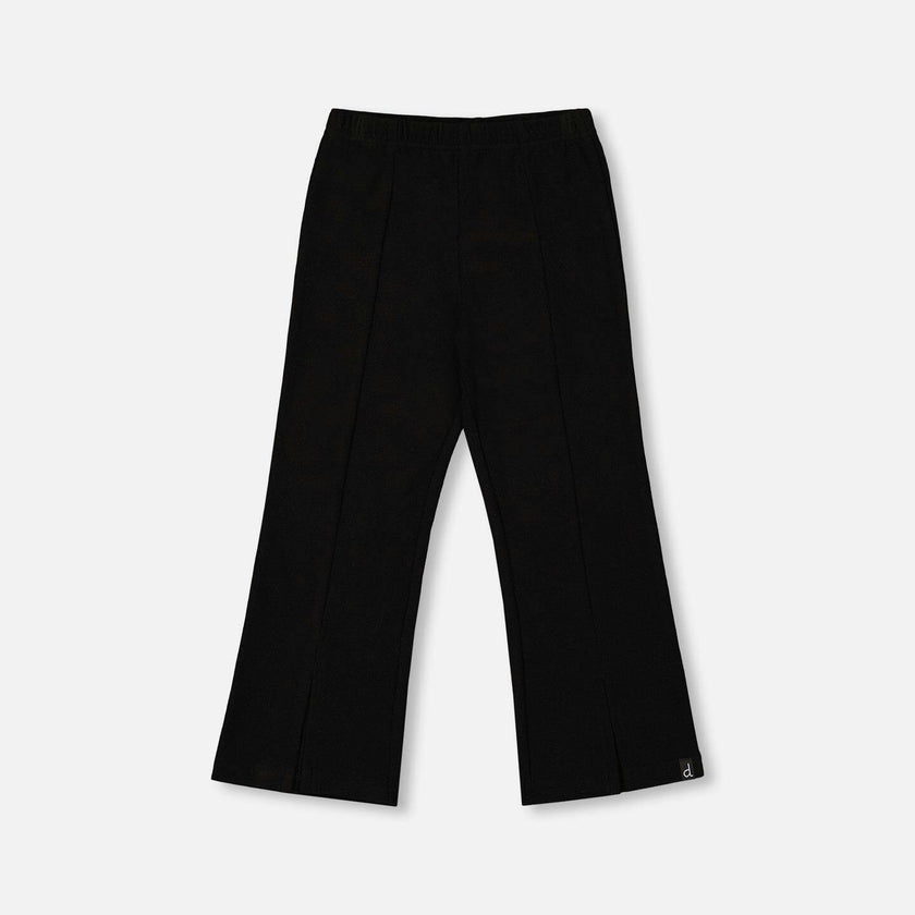 Ribbed Leggings Bootleg with Slit