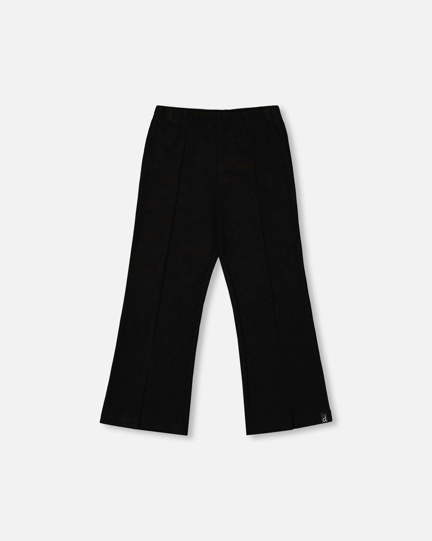 Ribbed Leggings Bootleg with Slit