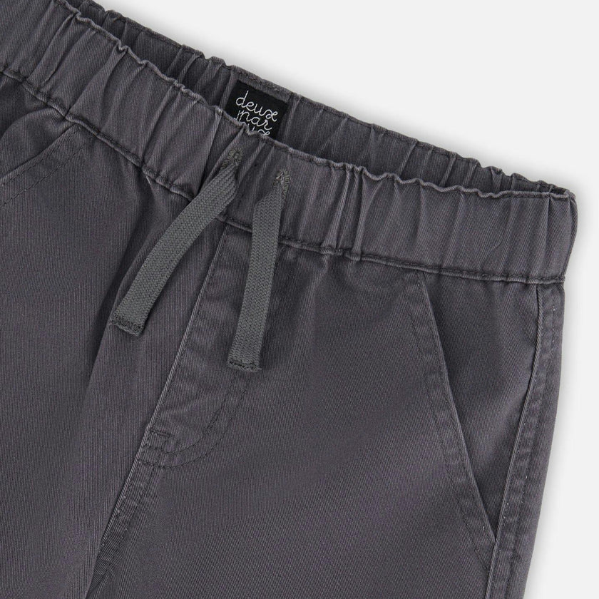 Twill Jogger Cargo Pants Dark Gray