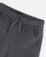 Twill Jogger Cargo Pants Dark Gray