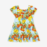 Lucia Square Neck Tiered Dress