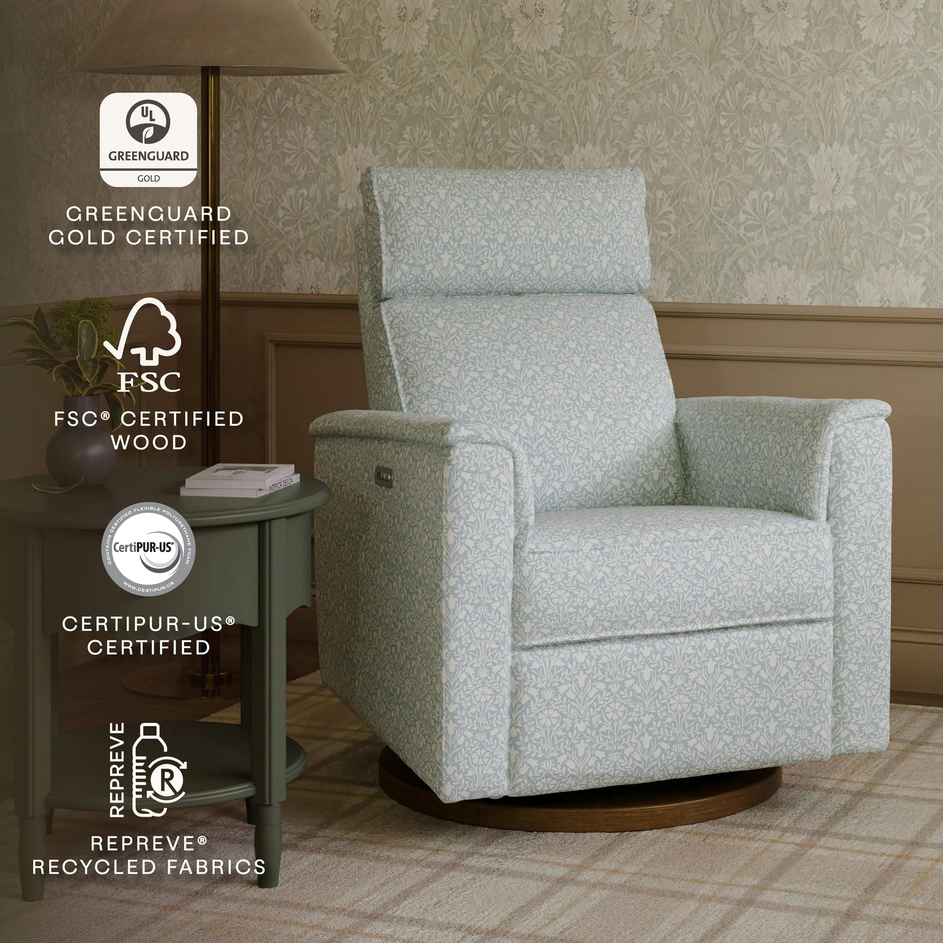 Namesake Morris & Co. x Namesake Willa Plus Power Glider Recliner w/ Power Headrest
