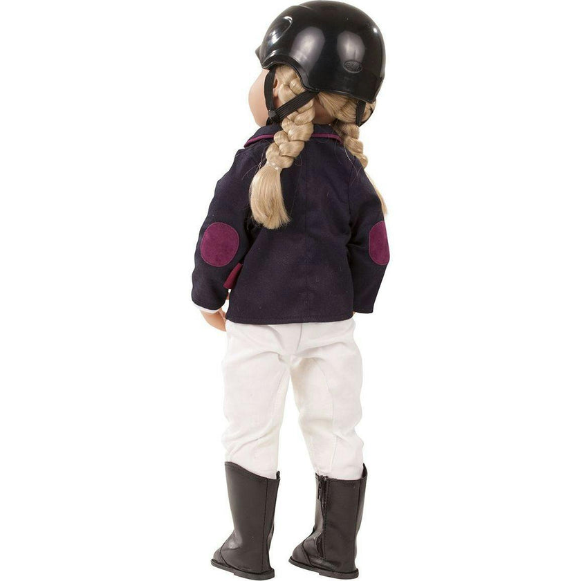 Happy Kidz Anna the Competition Rider Doll - 19" Multi-Jointed Standing Doll Playset