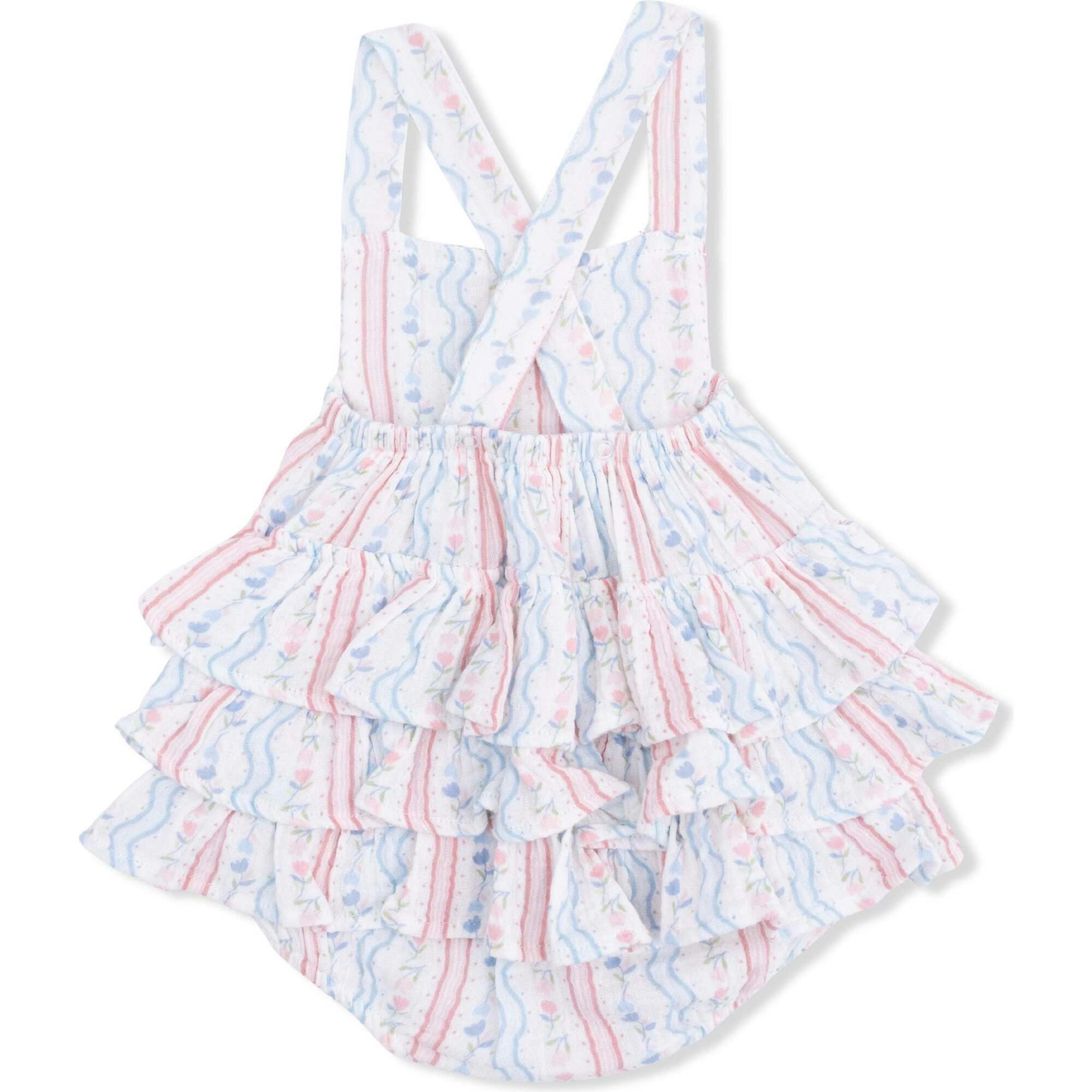 Tulip Stripe - Ruffle Sunsuit