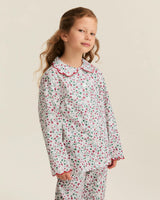Kid's Twill Colette Pajama Set in Winter Garden