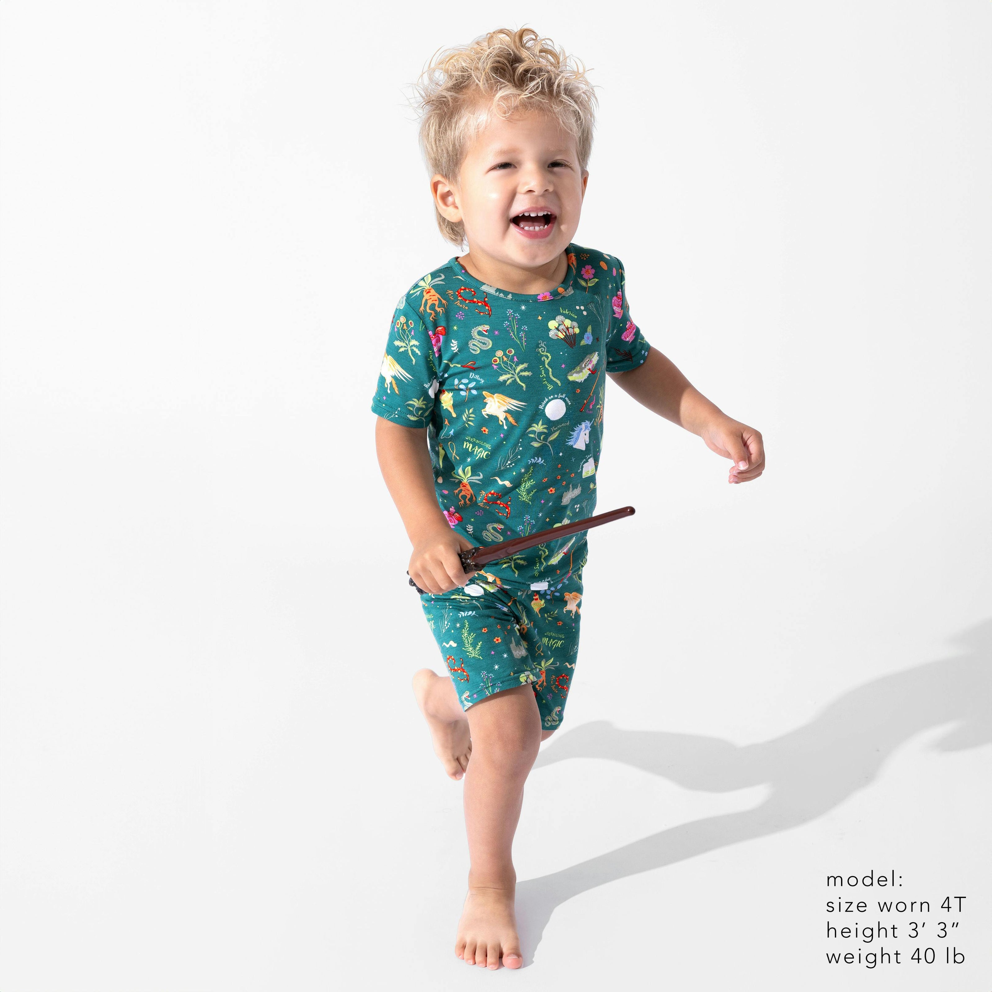 Mandrakes Potions & Herbs Bamboo Kids Pajama Short Set