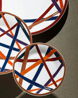 Bread and Butter Plates NASTRI Set of 2  Multicolor diam. 6"