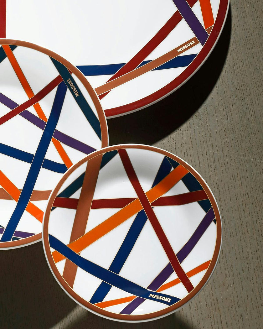 Bread and Butter Plates NASTRI Set of 2  Multicolor diam. 6"