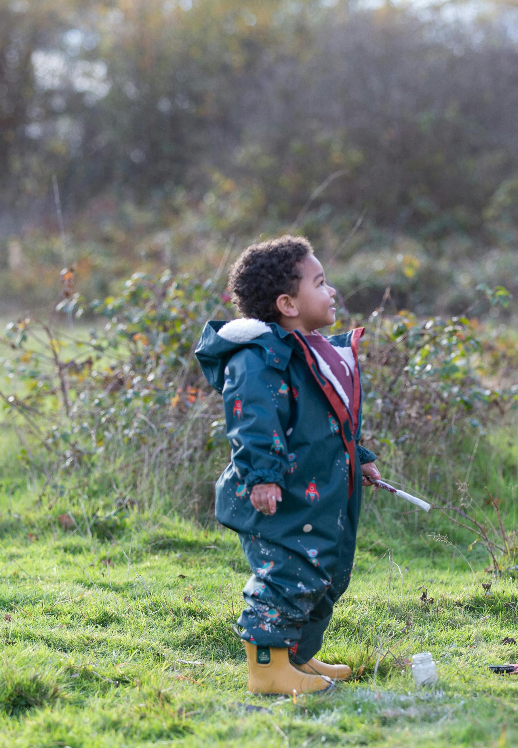 Into Space Adventure Recycled Waterproof Winter Suit, Green