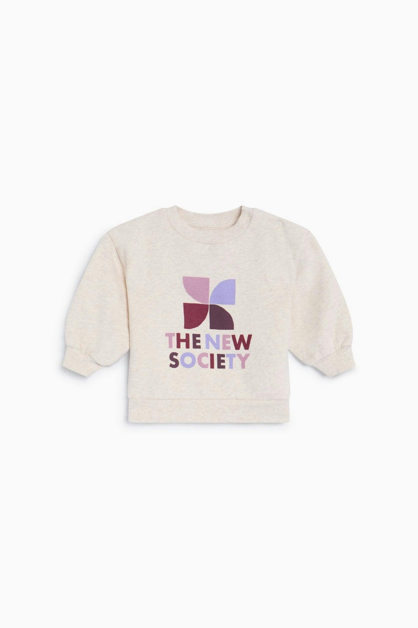 TNS Logo Baby Sweatshirt Whisper White Melange