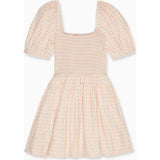 Pink Floral Stripe Sevilla Women Knee Length Dress