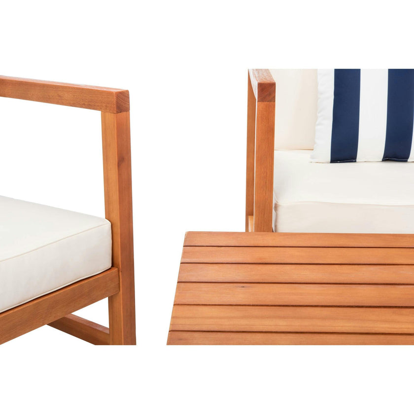 Montez 4-Piece Outdoor Set with Accent Pillows
