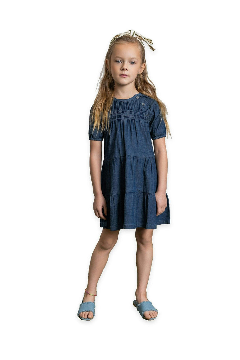 Denim Tiered Dress