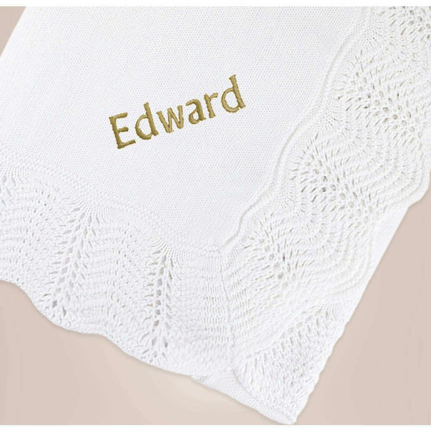 Personalized Bernard and Crochet Blanket