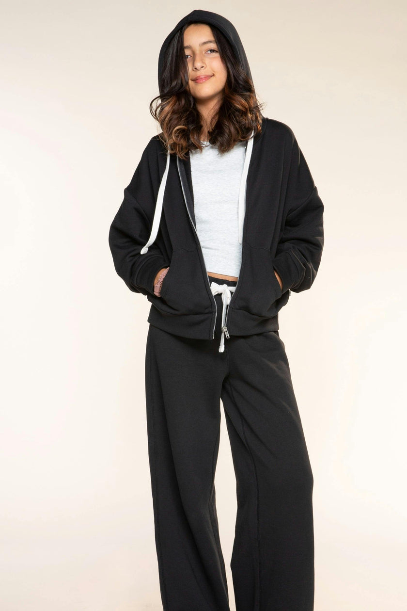 Butter French Terry Wide Leg Pant