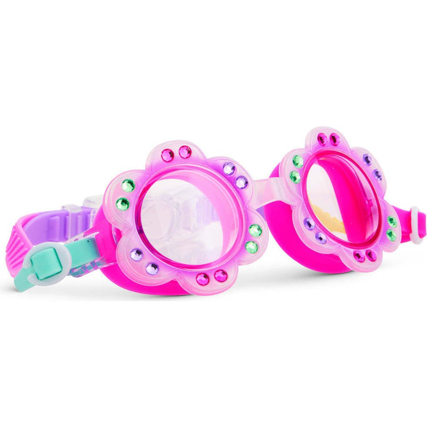 Purple Petunia Flower Youth Swim Goggle
