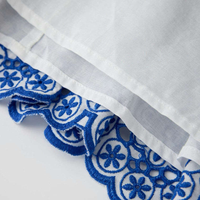 Skyla Sleeve Embroidered Mini Dress