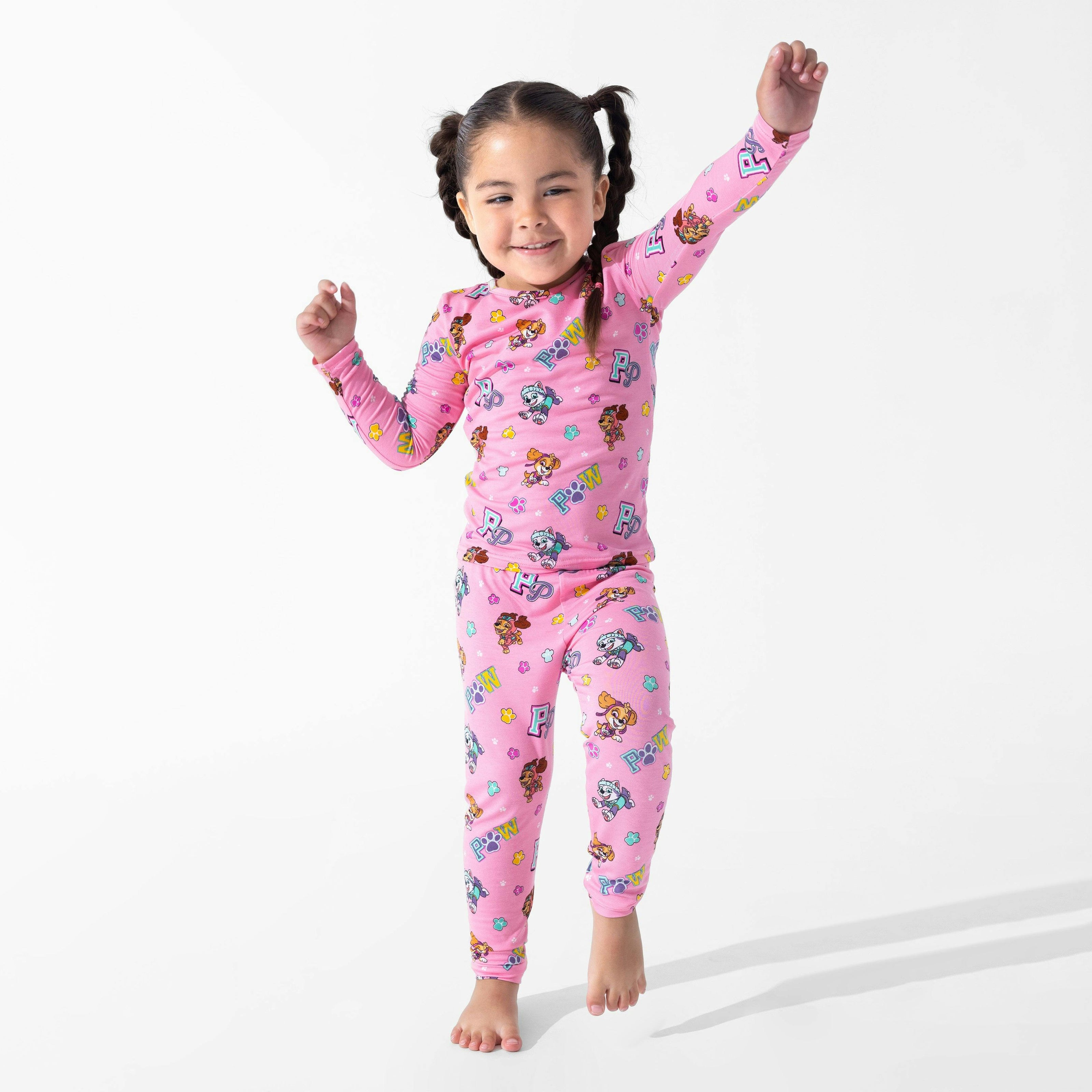 PAW Patrol: Varsity Pink Bamboo Kids Pajamas