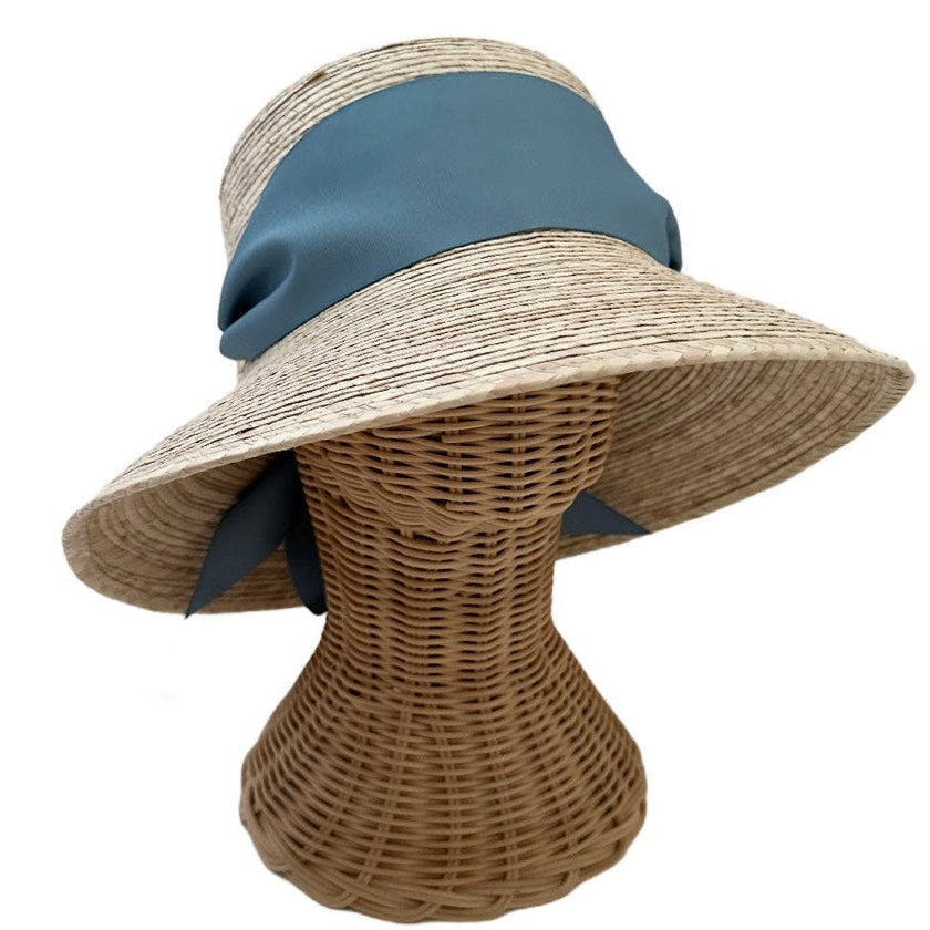 Clematis Bucket Hat (PreOrder Shipping June 15th) - French Blue Wide & Short Grosgrain Ribbon