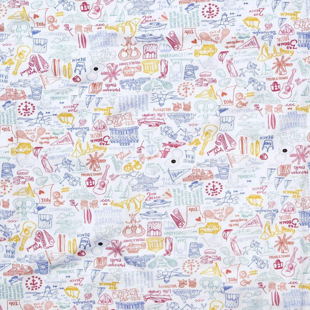 Rhode Island Two Piece Kids Pajamas