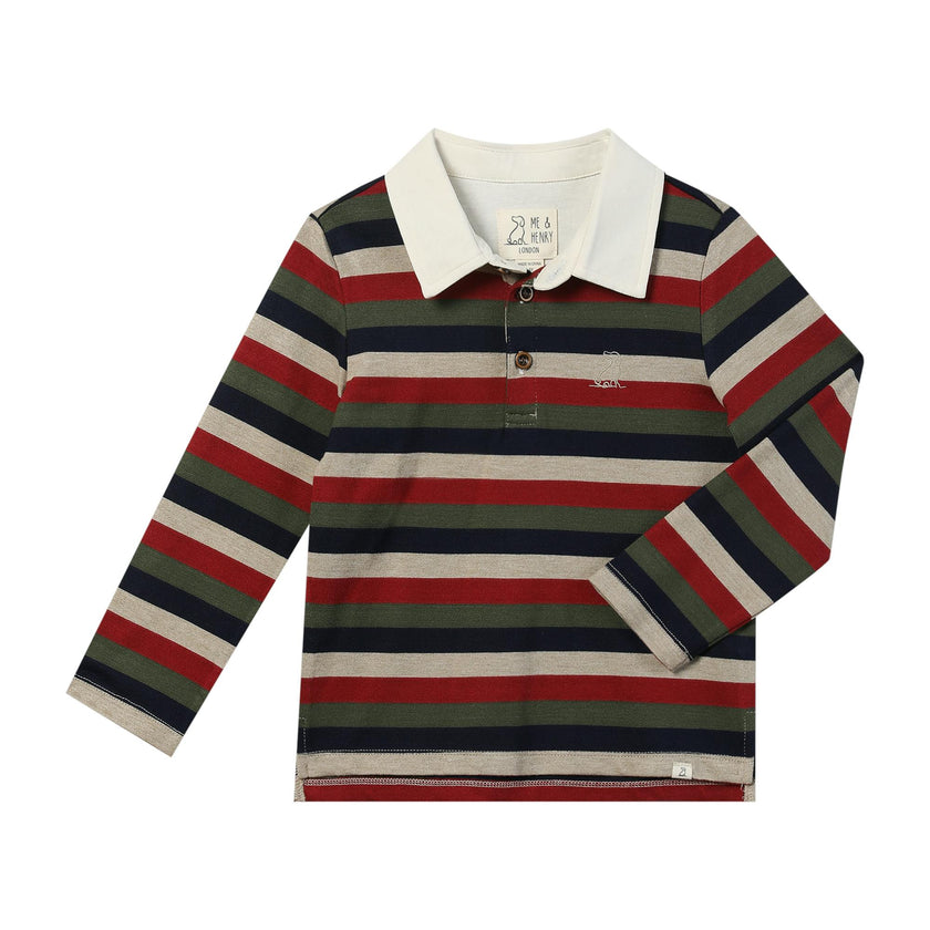 SCRUM Burgundy Multi Stripe Rugby