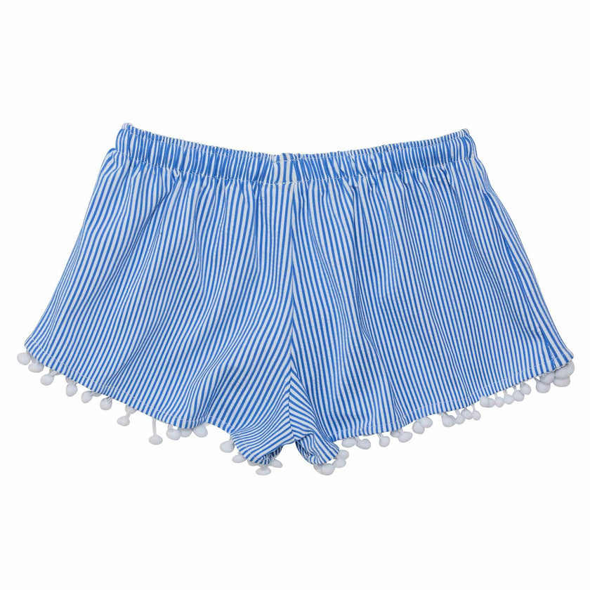 UPF50+ Pompom Lace Trim Drawstring Swim Shorts