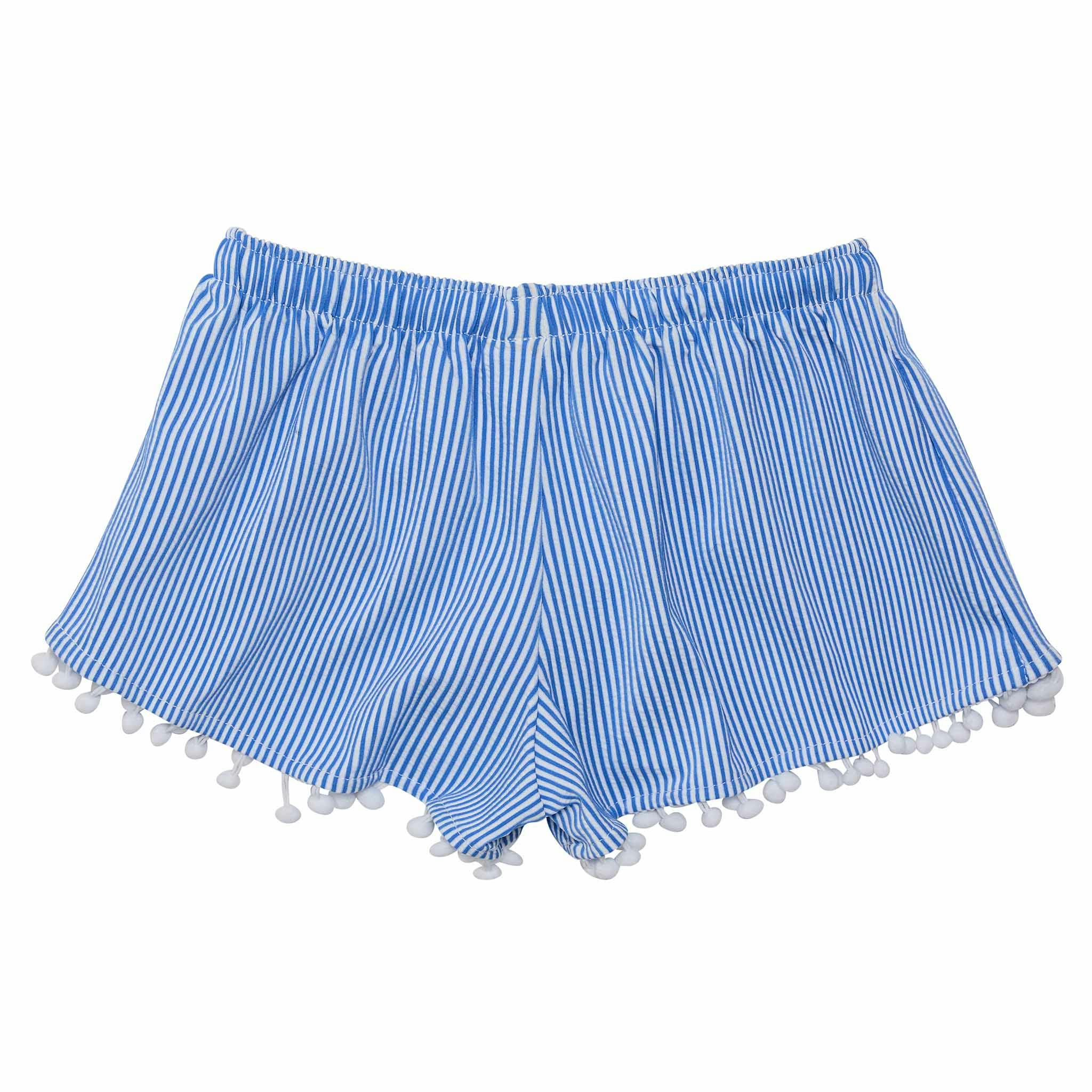 UPF50+ Pompom Lace Trim Drawstring Swim Shorts