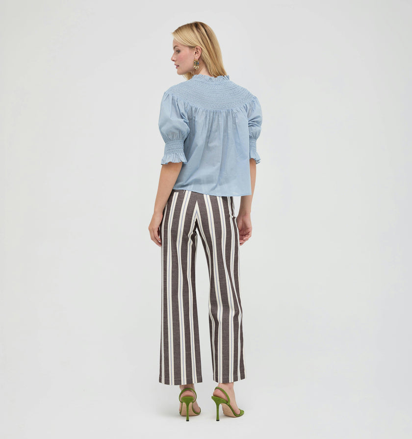 The Zinnia Top -  Dusty Blue