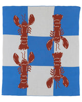 Lobster Tile Knit Blanket