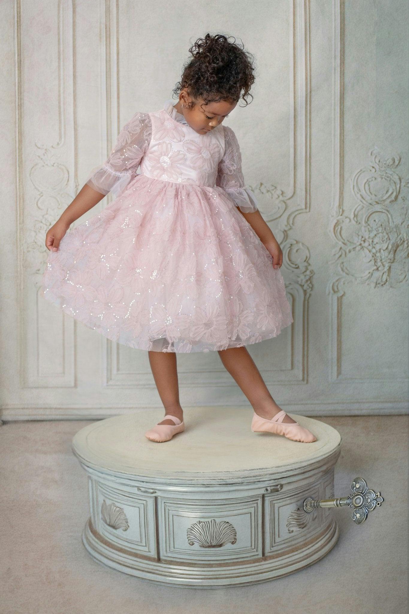 Blush Petal Music Box Dress