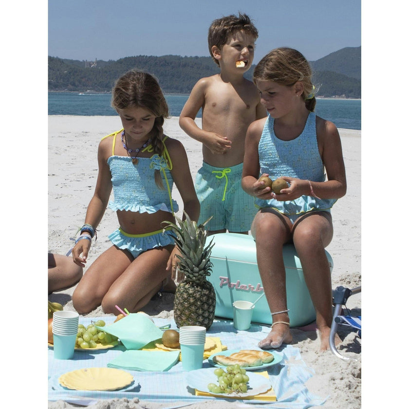 Water garden smocked set