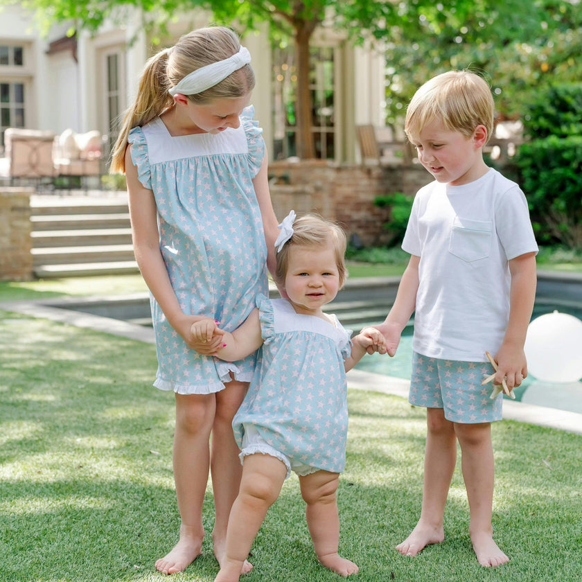 Annie Girls' Bloomer Set - Seaside Starfish