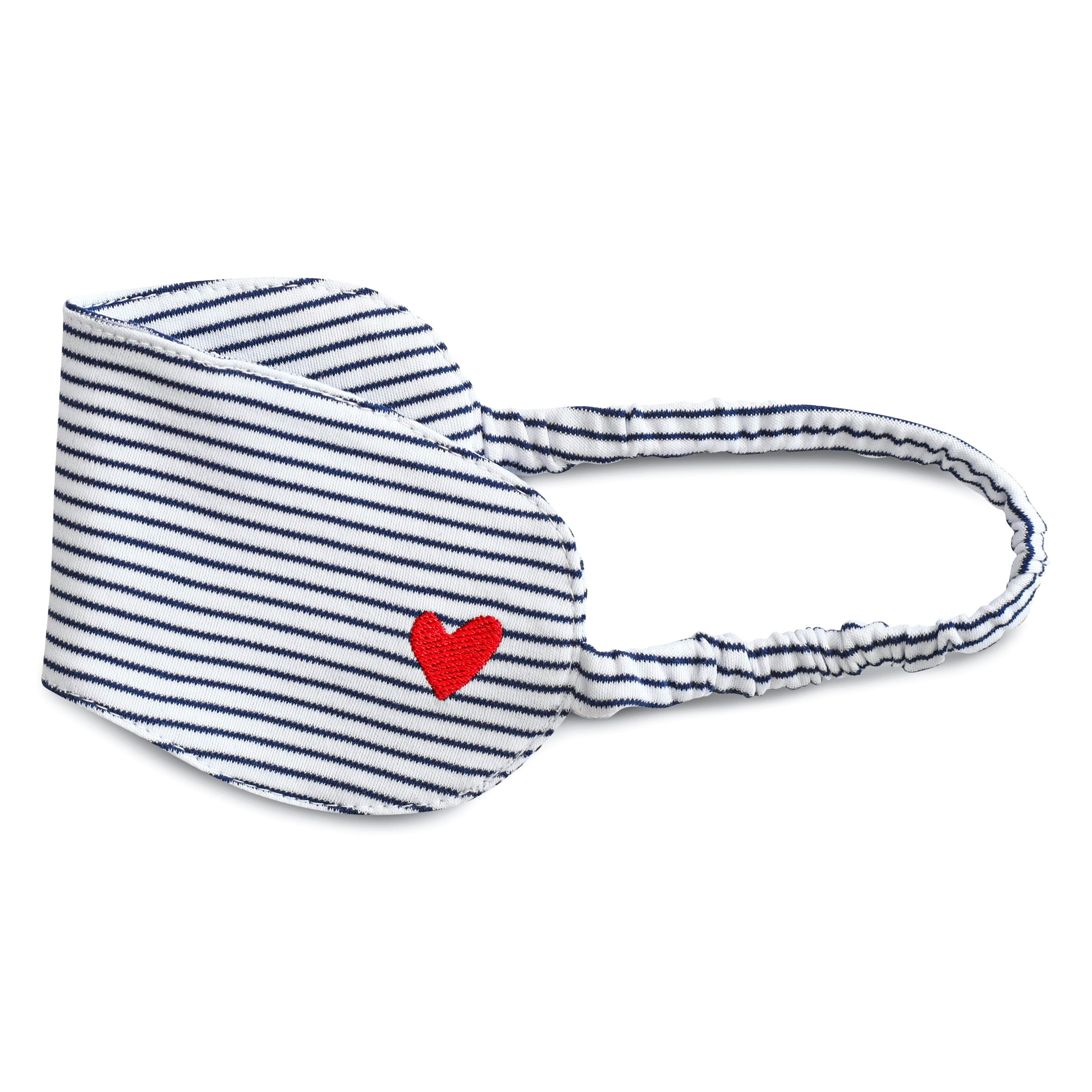 Harbor Heart Stitch Stripe Eye Mask