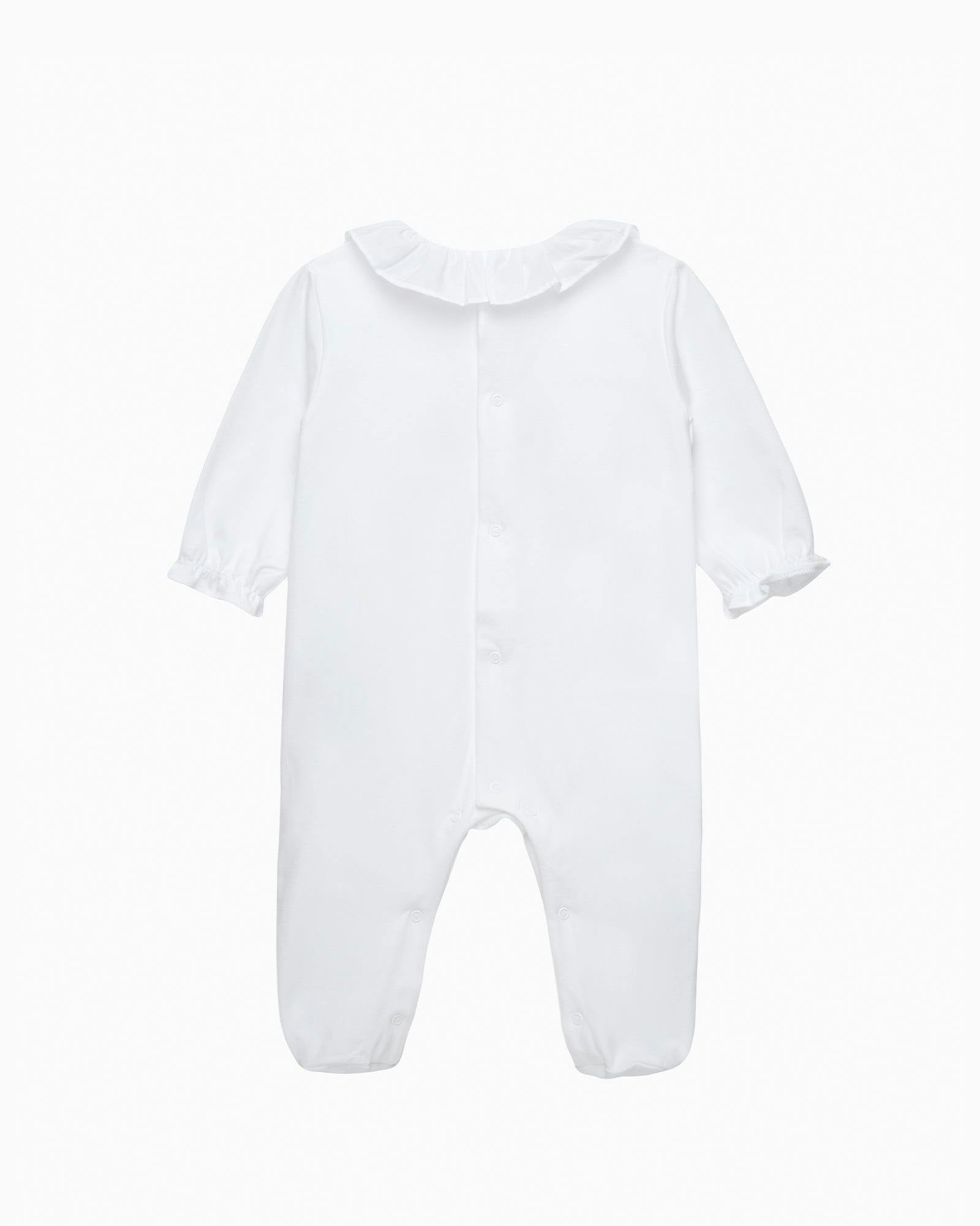 Baby Smocked Onesie in Duck & Bunny